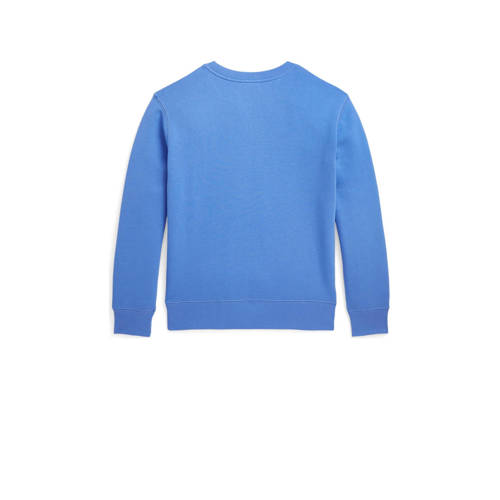 Polo Ralph Lauren sweater met borduursels frisblauw Effen 140 152