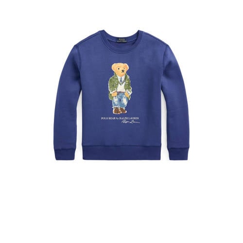 POLO Ralph Lauren sweater met printopdruk blauw Printopdruk