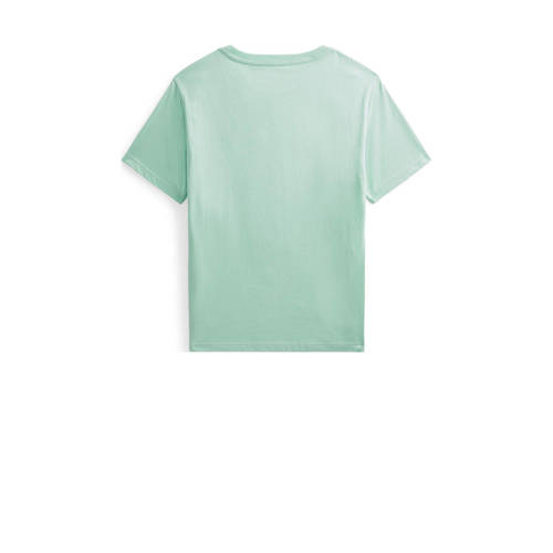 Polo Ralph Lauren T-shirt mintgroen Jongens Katoen Ronde hals Effen 140 152