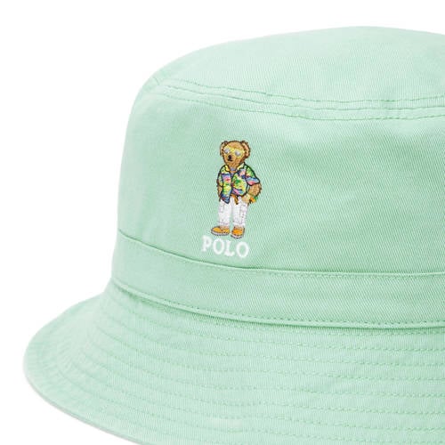 Polo Ralph Lauren bucket hat mintgroen Hoed Jongens Katoen Printopdruk