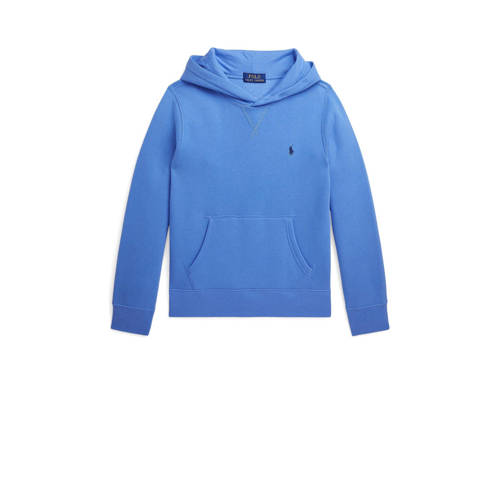 POLO Ralph Lauren hoodie met borduursels frisblauw Sweater Effen