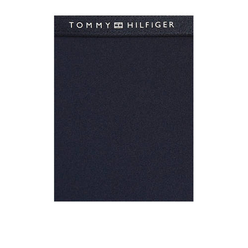 Tommy Hilfiger halter badpak donkerblauw wit rood Meisjes Polyamide Logo 140 152