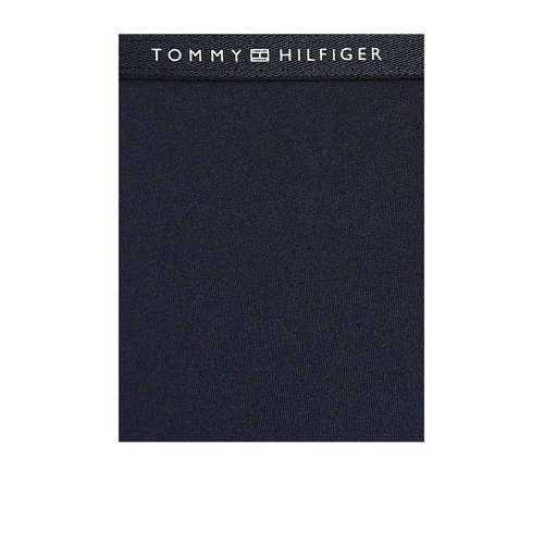 Tommy Hilfiger halter badpak donkerblauw wit rood Meisjes Gerecycled polyamide 140 152