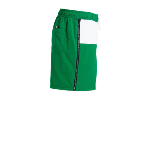 Tommy Hilfiger zwemshort groen rood wit Jongens Gerecycled polyamide Meerkleurig 128 140