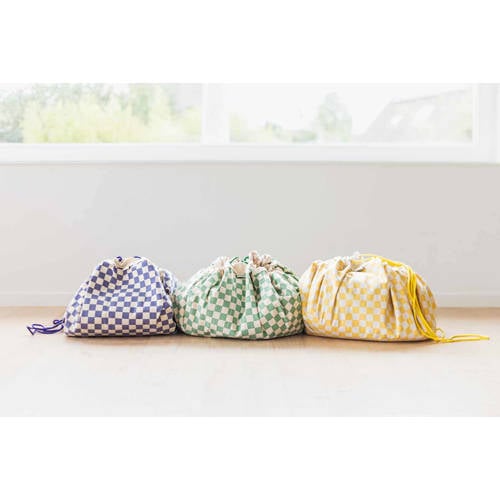 Play&Go 2-in-1 opbergzak speelkleed Vichy Purple Paars