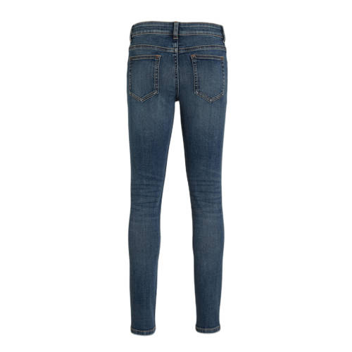 anytime skinny jeans mid blue Blauw Jongens Denim Effen 104