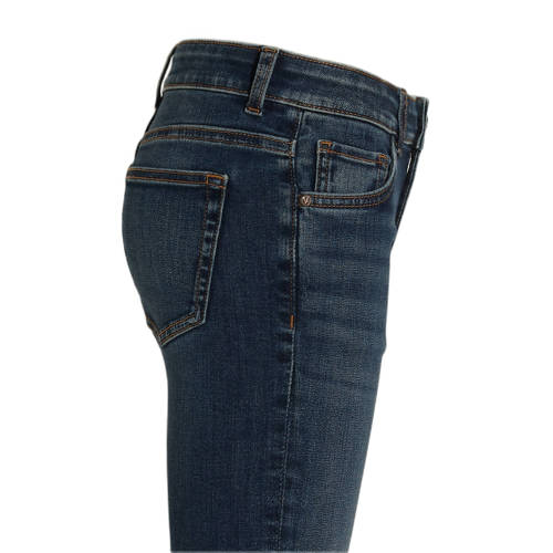 anytime skinny jeans donkerblauw Jongens Denim 104