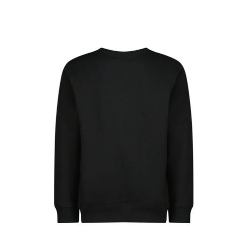 Raizzed sweater Monroe met printopdruk zwart Printopdruk 104