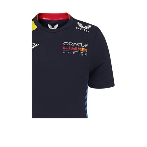 Castore Red Bull Racing replica T-shirt donkerblauw Jongens Meisjes Polyester Polokraag 146