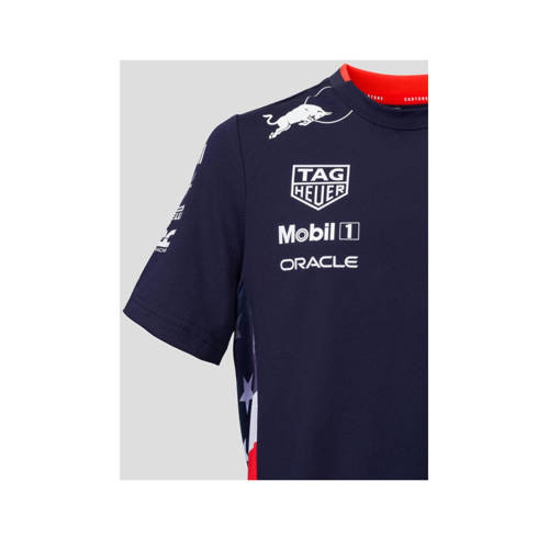 Castore Red Bull Racing replica T-shirt donkerblauw Polyester Ronde hals 134