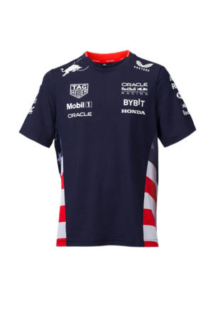Junior Red Bull Racing replica T-shirt donkerblauw