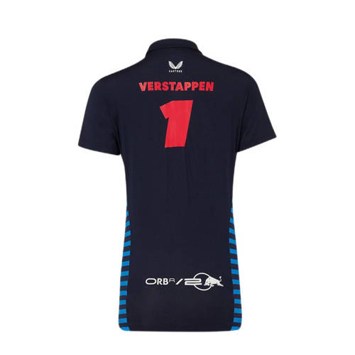 Castore Jr. Red Bull Racing replica polo Blauw Jongens Polyester Polokraag 134