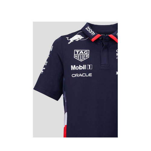 Castore Red Bull Racing replica polo donkerblauw Jongens Polyester Polokraag 158