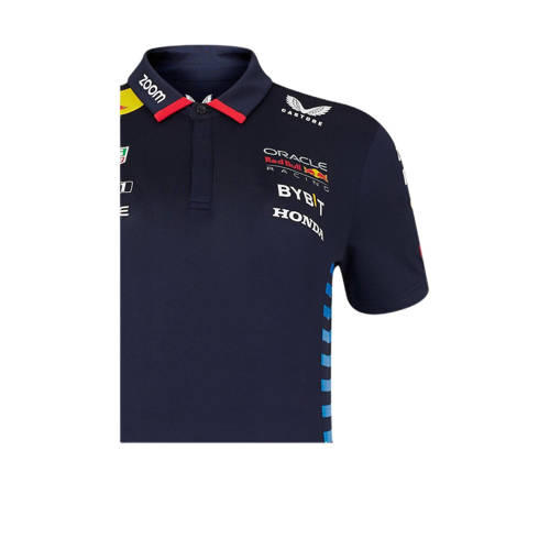 Castore Jr. Red Bull Racing replica polo Blauw Jongens Polyester Polokraag 146