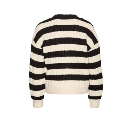 VERO MODA GIRL gestreept vest van polyester zwart wit Streep 116