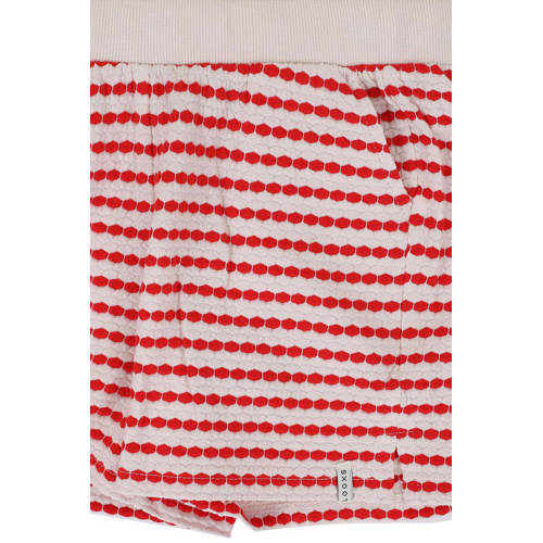 LOOXS little gestreepte short wit rood Korte broek Meisjes Katoen Streep 104