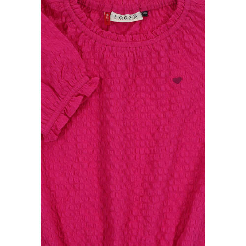LOOXS little top felroze Meisjes Polyester Opstaande kraag Effen 92
