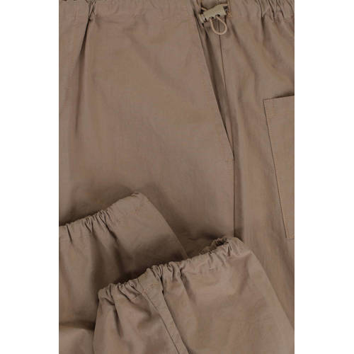LOOXS 10sixteen tapered fit broek lichtbruin Meisjes Katoen Effen 128