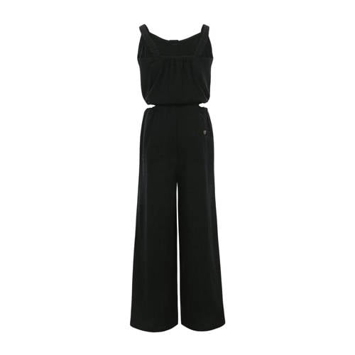 LOOXS 10sixteen jumpsuit zwart Meisjes Viscose Ronde hals Effen 170 176