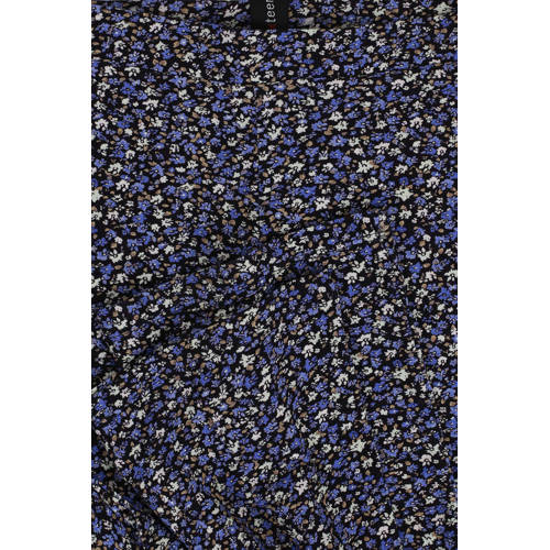 LOOXS 10sixteen gebloemde flared broek donkerblauw blauw ecru Meisjes Viscose 128