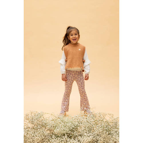 LOOXS little spencer licht abrikoos Trui Oranje Meisjes Acryl Ronde hals 92 98