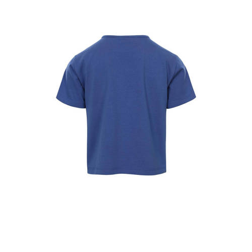 LOOXS 10sixteen T-shirt middenblauw Meisjes Katoen Ronde hals Effen 128
