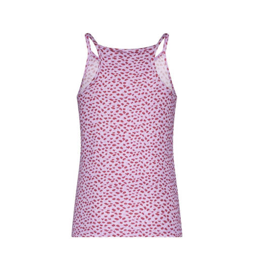 Like Flo singlet met all over print lila paars Meisjes Katoen Ronde hals 128