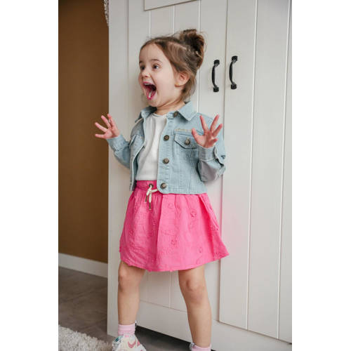 Like Flo baby spijkerjas lichtblauw Meisjes Denim Klassieke kraag Effen 74