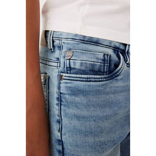Garcia slim fit jeans Tavio light used Blauw Jongens Stretchdenim Effen 128