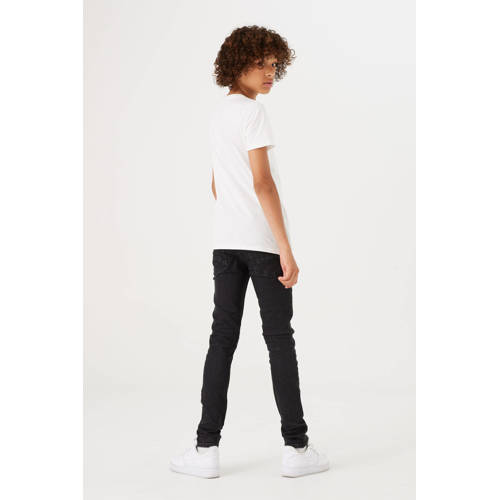 Garcia skinny jeans Xandro dark used denim Zwart Jongens Stretchdenim Effen 128