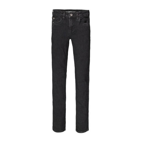 Garcia skinny jeans Xandro dark used denim Zwart Jongens Stretchdenim Effen