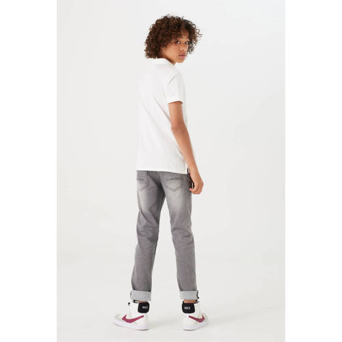 Garcia slim fit jeans Tavio medium used Grijs Jongens Stretchdenim Effen 128