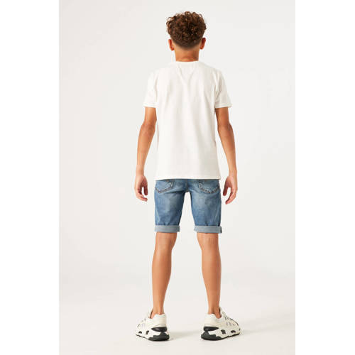 Garcia slim fit denim short Tavio short medium blue denim Korte broek Blauw Jongens Stretchdenim 128