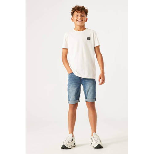 Garcia slim fit denim short Tavio short medium blue denim Korte broek Blauw Jongens Stretchdenim 128