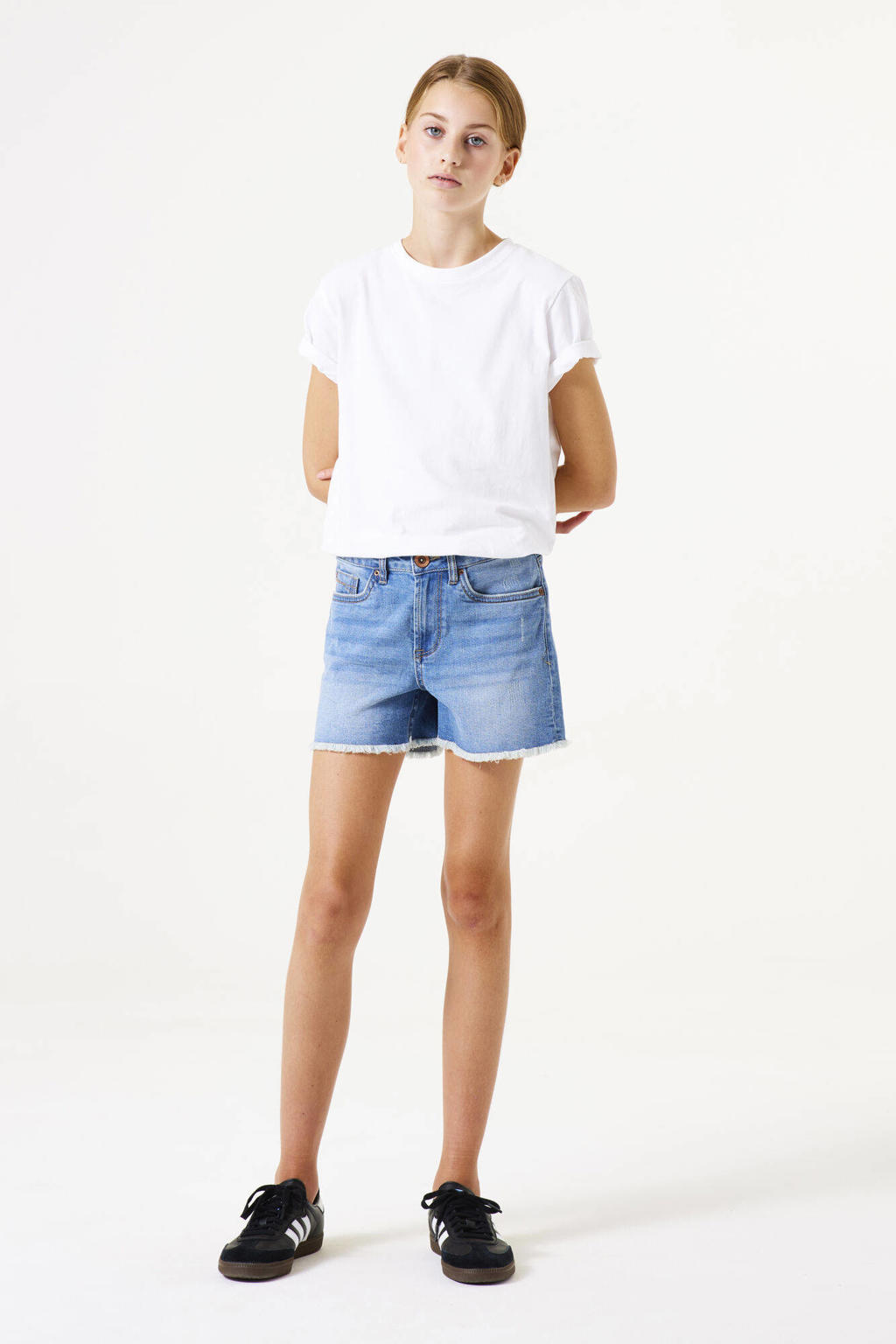 Garcia high waist slim fit denim short Rianna short medium used denim