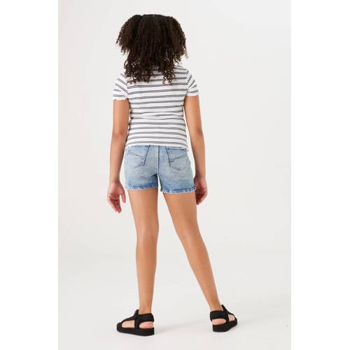 Garcia high waist slim fit denim short Rianna short medium used denim Korte broek Blauw Meisjes Jog denim 146