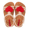 Beige/rood