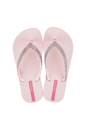 Anatomic Lolita teenslippers met glitters lichtroze