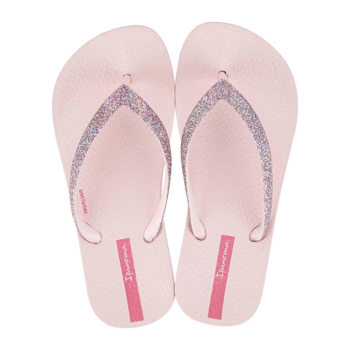 Ipanema Anatomic Lolita Teenslippers Met Glitters Lichtroze Kleertjes ipanema-anatomic-lolita-teenslippers-met-glitters-lichtroze-kleertjes