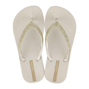 Anatomic Lolita teenslippers met glitters beige/goud
