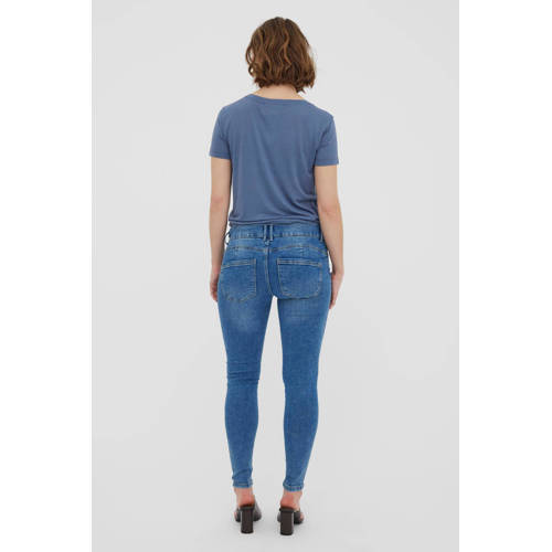 VERO MODA MATERNITY zwangerschaps skinny jeans VMMSOPHIA medium blue denim Blauw Dames Gerecycled katoen XL