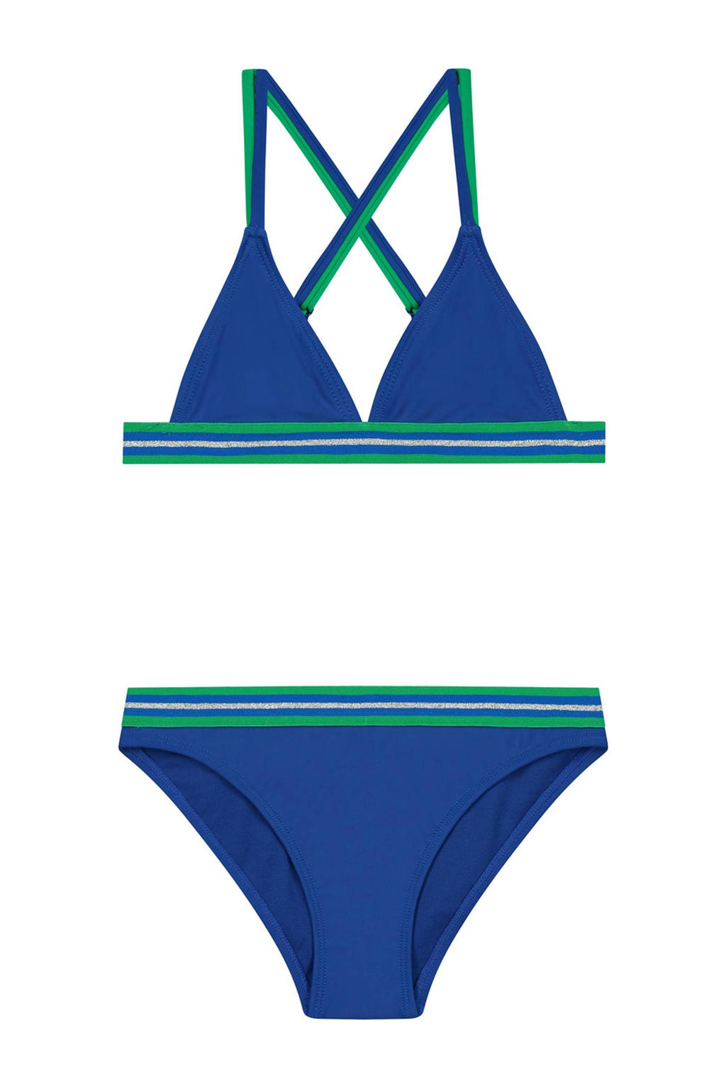 Shiwi triangel bikini Luna blauw/groen