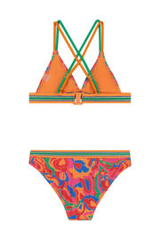 thumbnail: Shiwi triangel bikini Luna oranje/groen