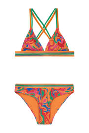 thumbnail: Shiwi triangel bikini Luna oranje/groen