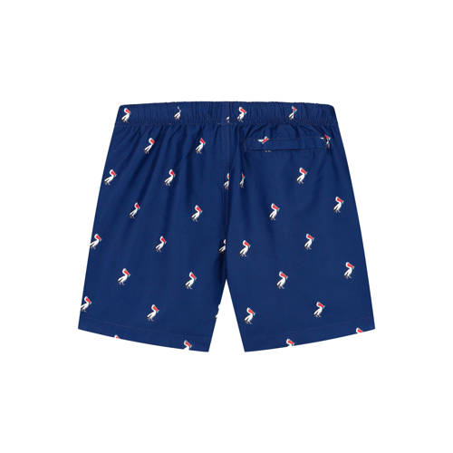 Shiwi zwemshort donkerblauw Jongens Polyester All over print 134 140