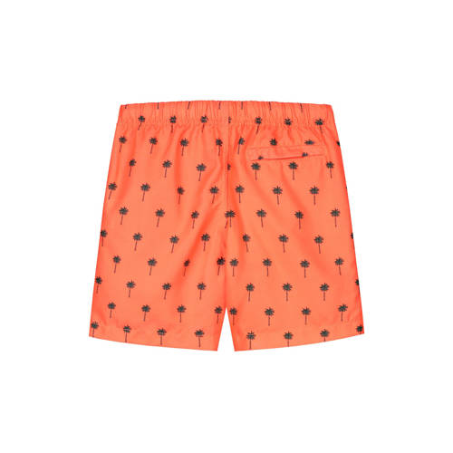 Shiwi zwemshort neon oranje Jongens Gerecycled polyester All over print 110 116