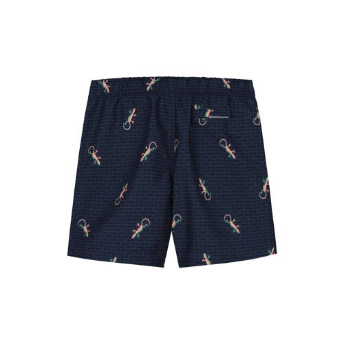 Shiwi zwemshort donkerblauw Jongens Polyester All over print 158 164