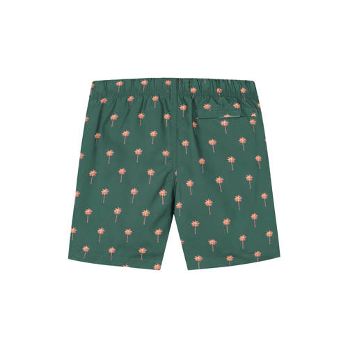 Shiwi zwemshort donkergroen Jongens Polyester All over print 146 152