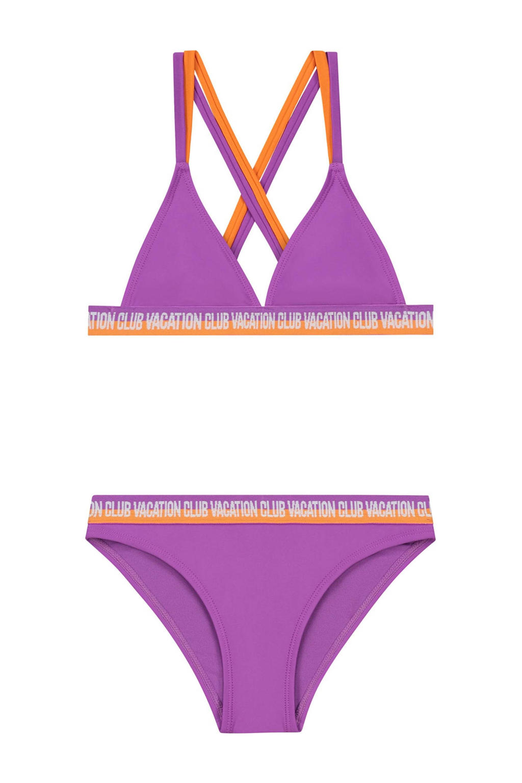 Shiwi triangel bikini Luna paars/oranje