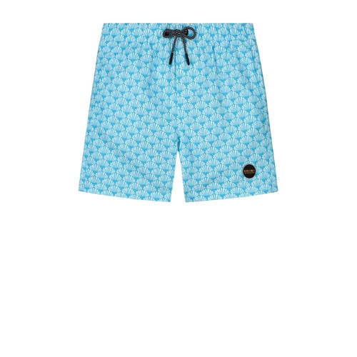 Shiwi zwemshort lichtblauw Jongens Gerecycled polyester All over print
